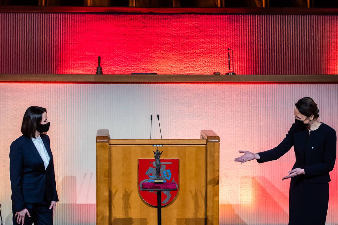 Laisvės premija – S. Cichanouskajai