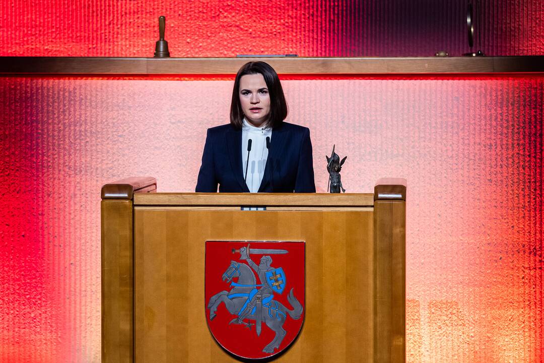 Laisvės premija – S. Cichanouskajai