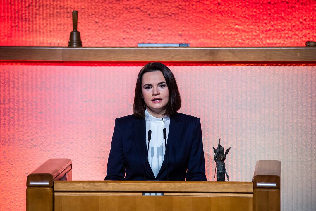 Laisvės premija – S. Cichanouskajai