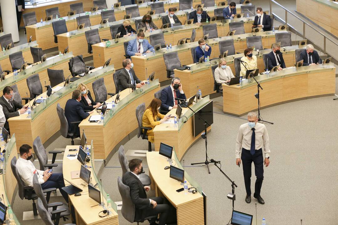 Ar sesiją teks pratęsti, Seimo pirmininkė kol kas nesiima prognozuoti