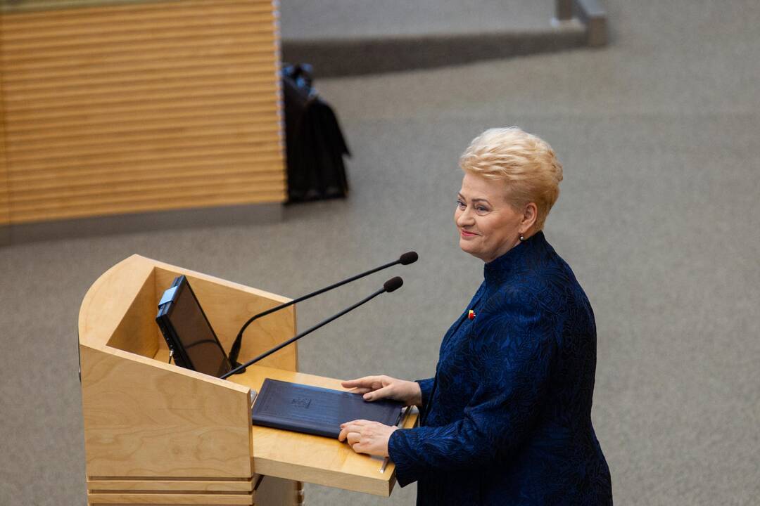 D. Grybauskaitės paskutinis metinis pranešimas