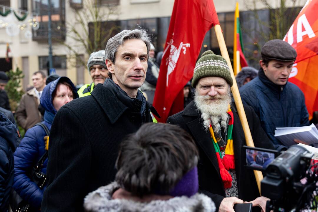 Protestas prie Seimo Sausio 13-ąją