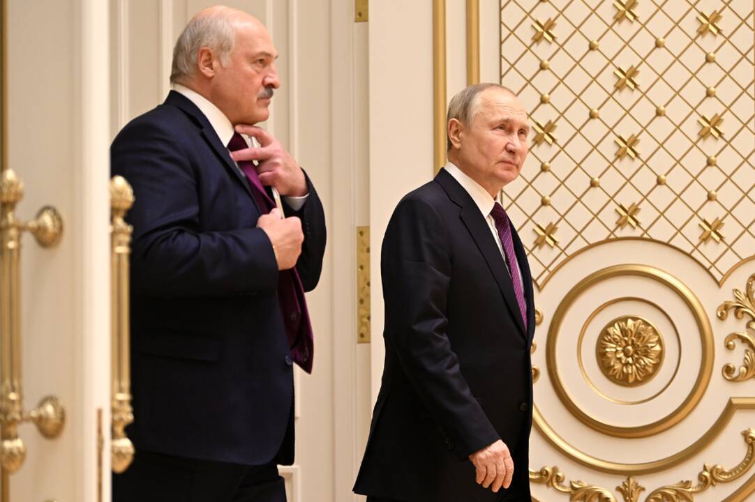 V. Putinas Minske: gandai, jog Rusija siekia užgrobti Baltarusiją, sklinda iš „piktavalių“