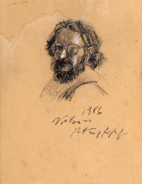 P. Repšio grafikos darbai, skirti poetui S. Gedai.