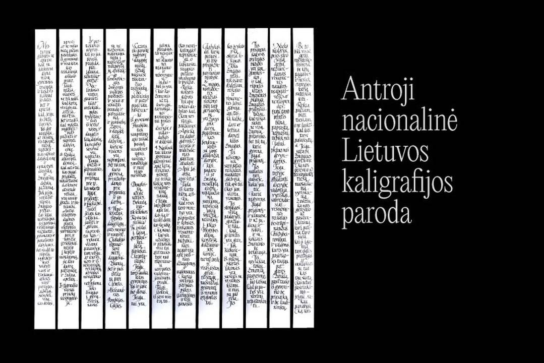 Uostamiestyje vieši Antroji nacionalinė Lietuvos kaligrafijos paroda