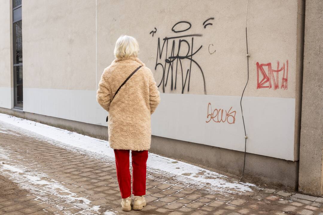 Riba: piešiniai ant pastatų ar kitų objektų be savininko sutikimo yra vandalizmas.