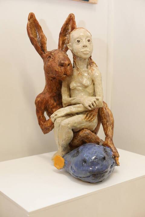 Anima kelionė. Akrilas, drobė. 130X130 cm. 2025 m.