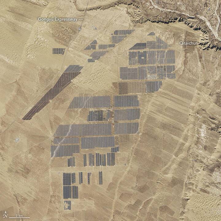 Kinijos energetikos rezultatai gerina rekordus ir jau matomi iš kosmoso