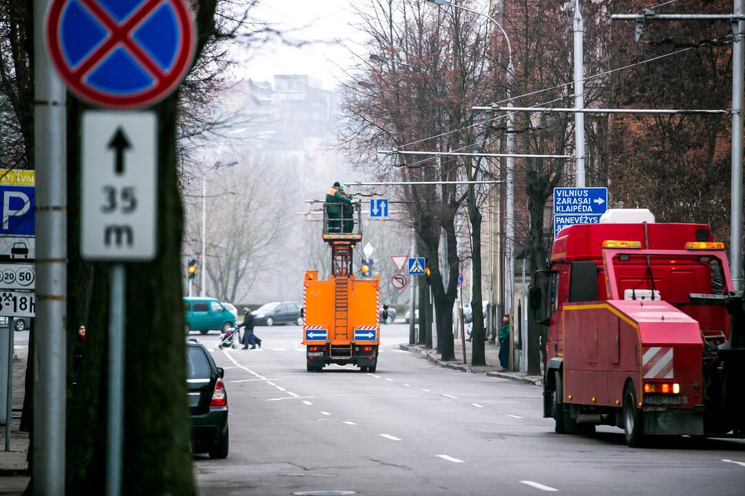 Kaune sutriko troleibusų eismas