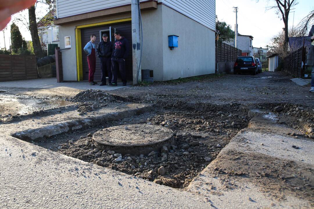 Kėdainių g. darbai sutrikdė aplinkinių gyvenimą