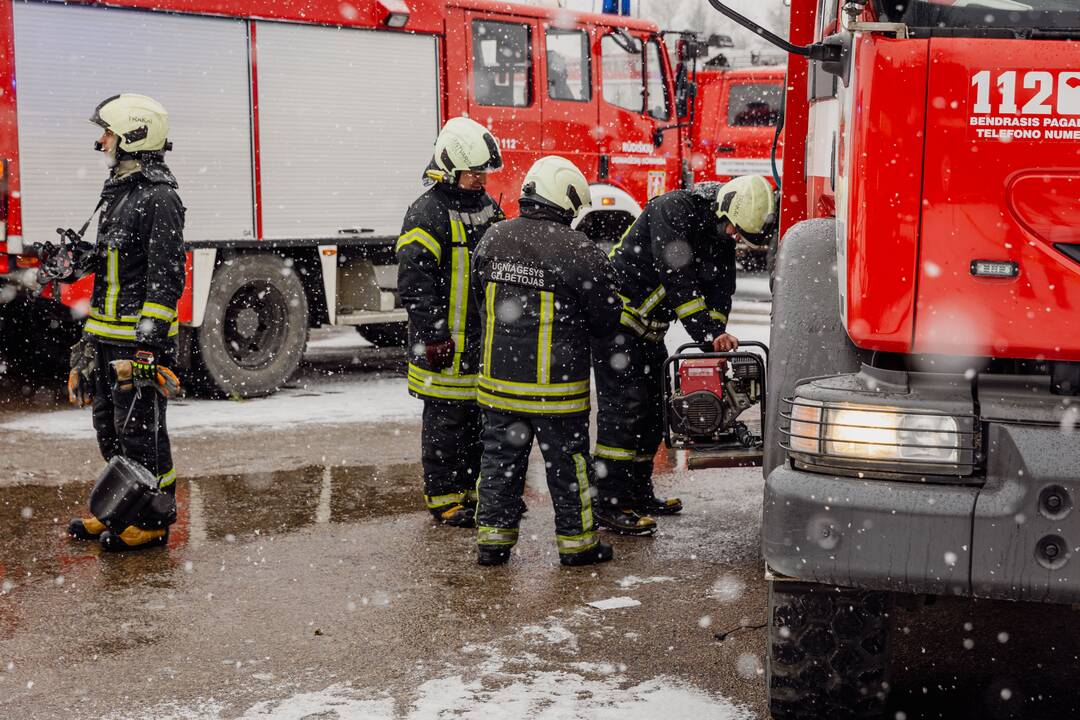 Trakuose – kavinės „Senkelio karčiama“ gaisras