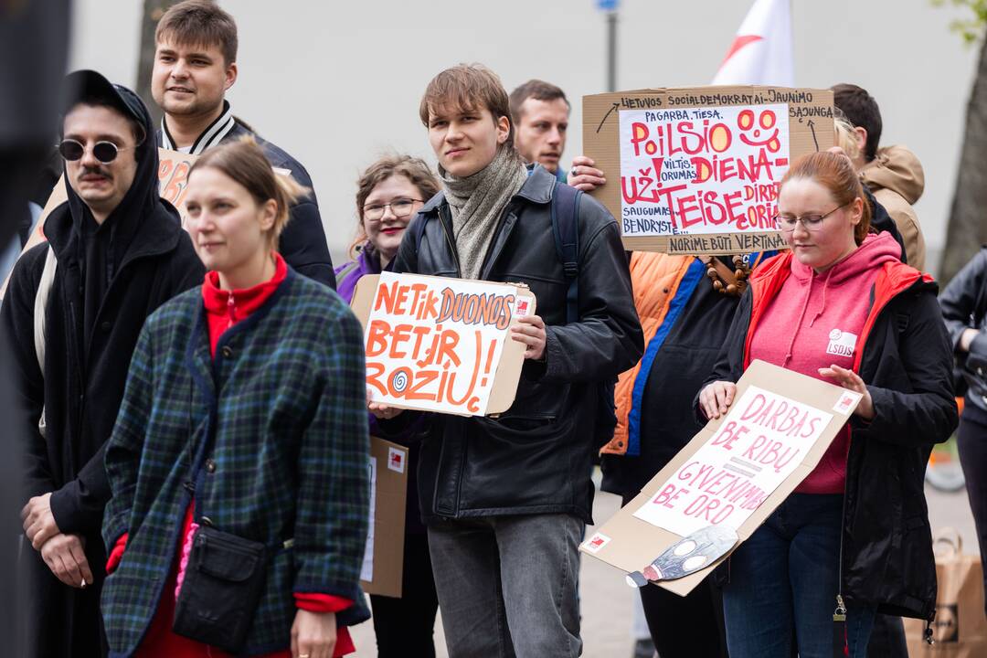 Profesinės sąjungos (G1PS) ir „KArtu – Kairiųjų Aljanso“ eitynės Vilniuje