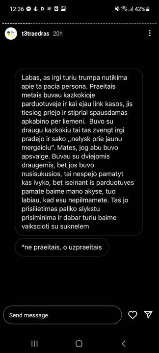 Situacija: su vienu vaikinu susidūrusios merginos prabilo apie traumuojančias seksualines patirtis.