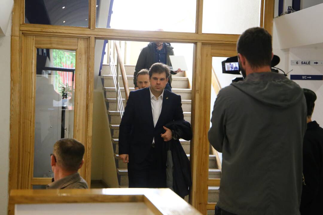 Kristijonas Bartoševičius atvyko į teismą pratęsti savo baigiamąją kalbą