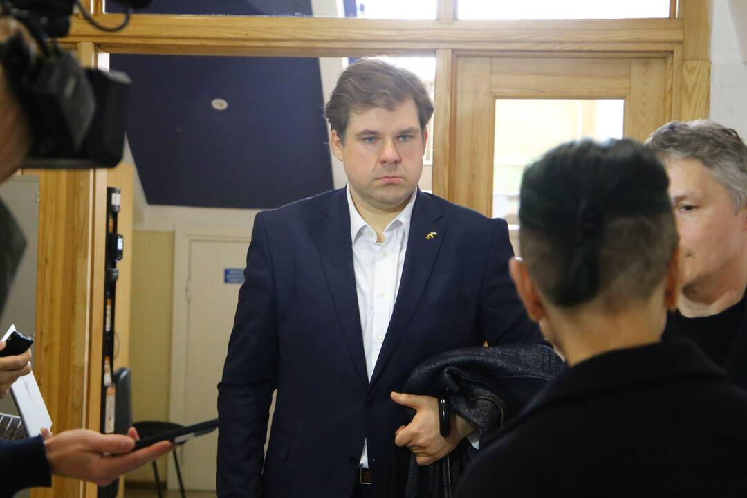 Kristijonas Bartoševičius atvyko į teismą pratęsti savo baigiamąją kalbą