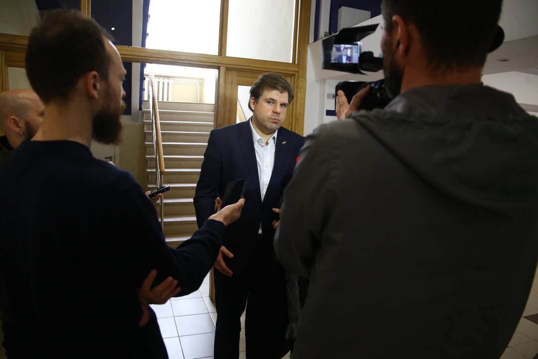 Kristijonas Bartoševičius atvyko į teismą pratęsti savo baigiamąją kalbą