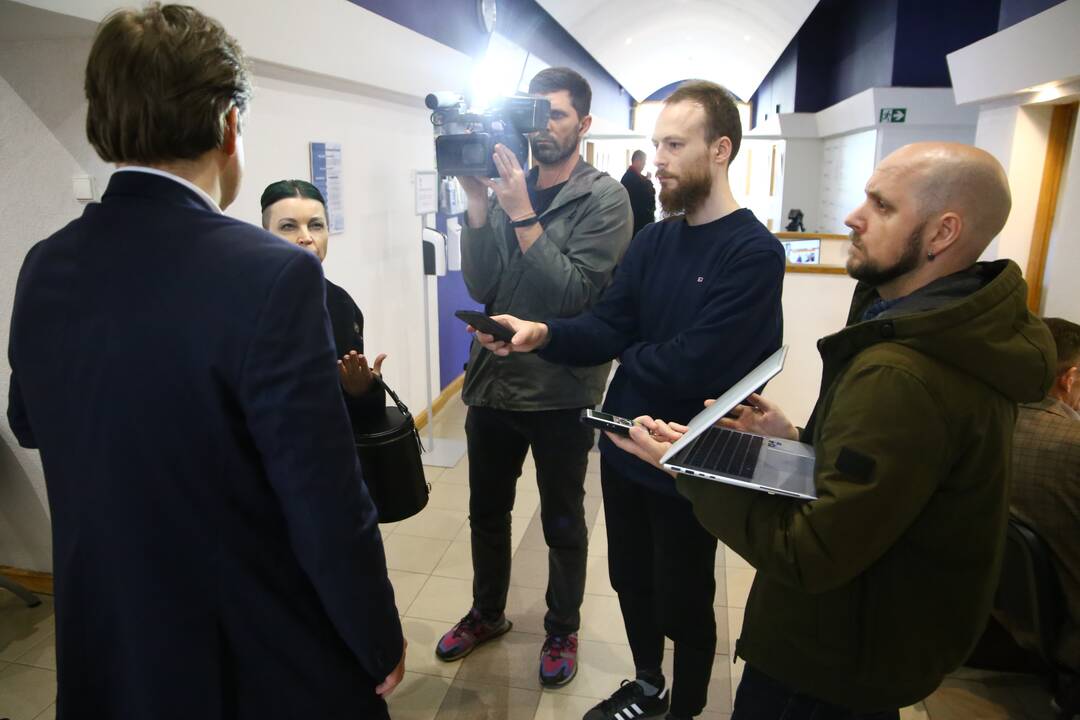 Kristijonas Bartoševičius atvyko į teismą pratęsti savo baigiamąją kalbą