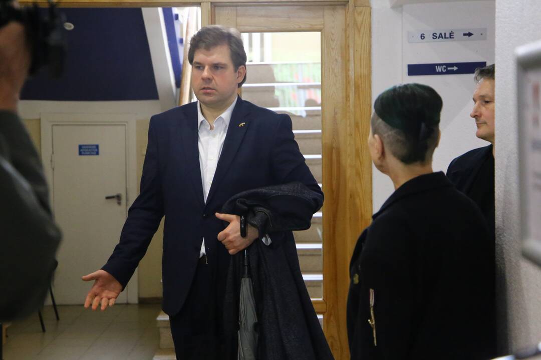 Kristijonas Bartoševičius atvyko į teismą pratęsti savo baigiamąją kalbą
