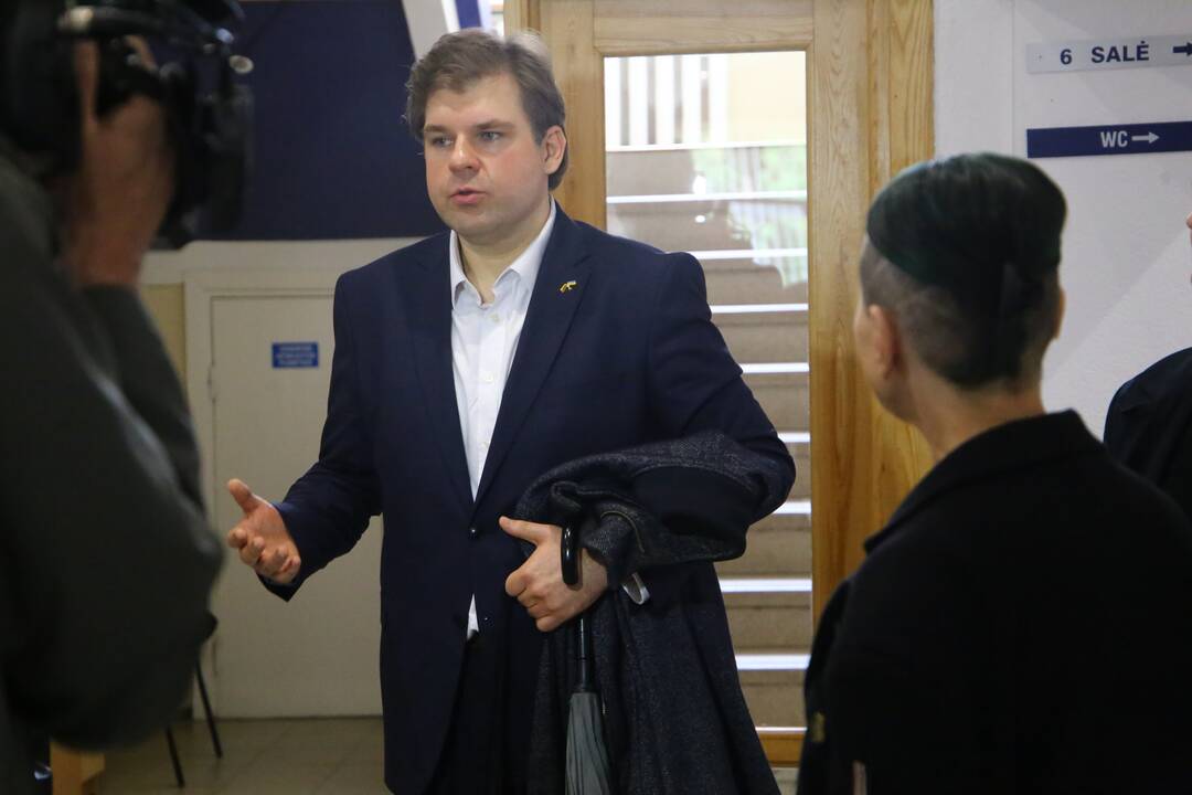 Kristijonas Bartoševičius atvyko į teismą pratęsti savo baigiamąją kalbą