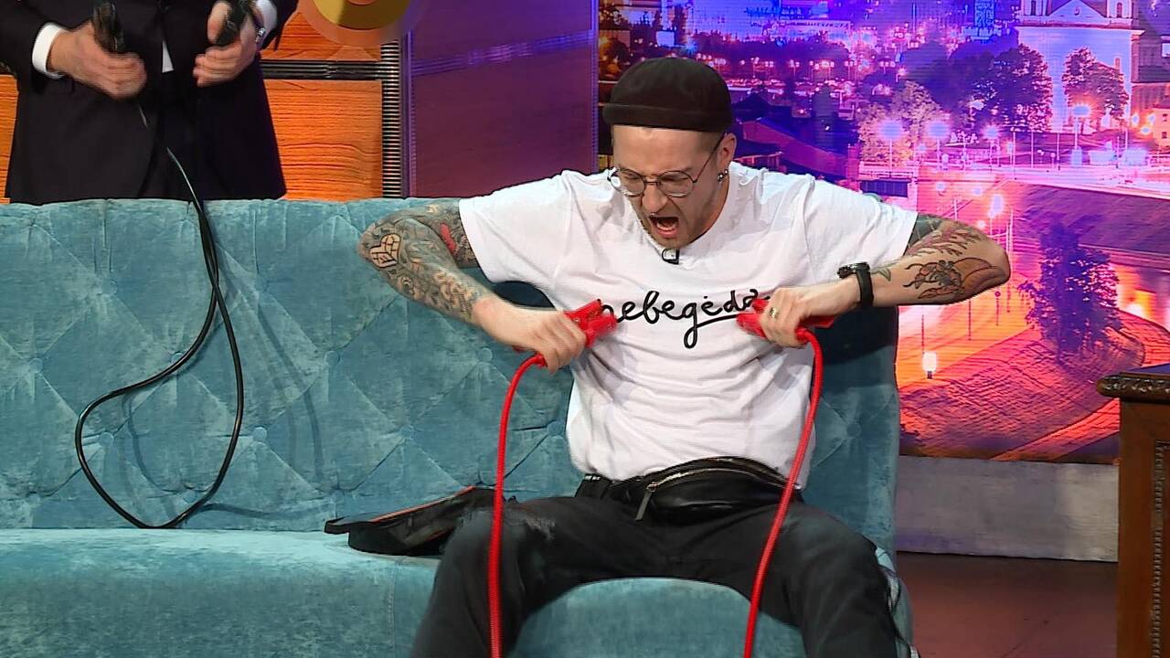 Naglis Bierancas (kairėje) ir Karolina Meschino