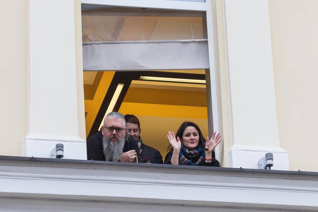 Protestas „Paskutinis skambutis“