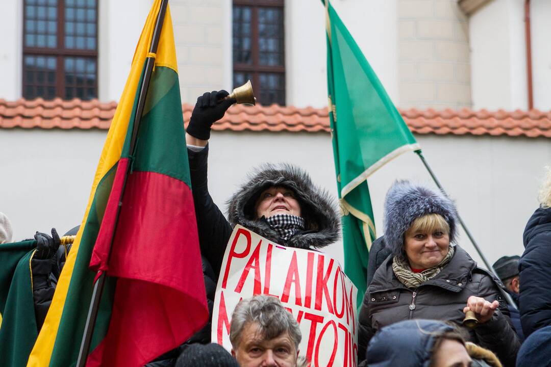Protestas „Paskutinis skambutis“