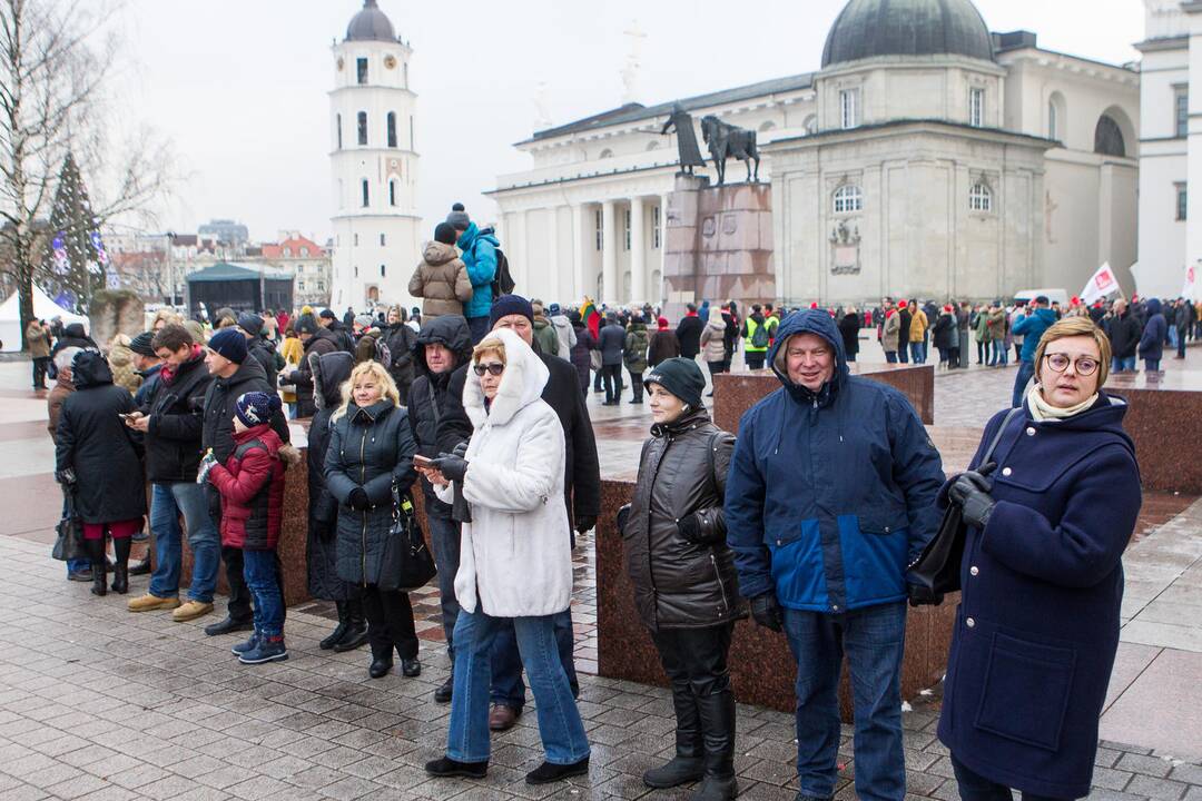 Protestas „Paskutinis skambutis“