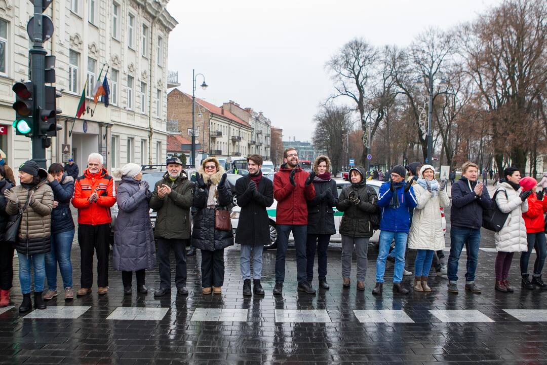 Protestas „Paskutinis skambutis“