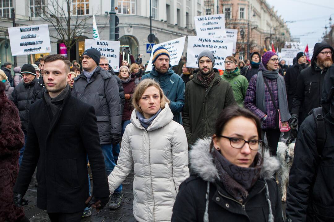 Protestas „Paskutinis skambutis“