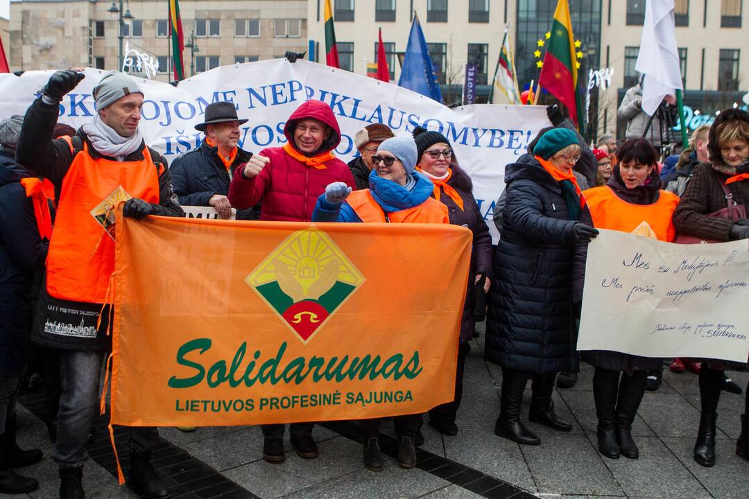 Protestas „Paskutinis skambutis“