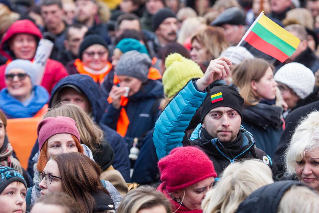 Protestas „Paskutinis skambutis“