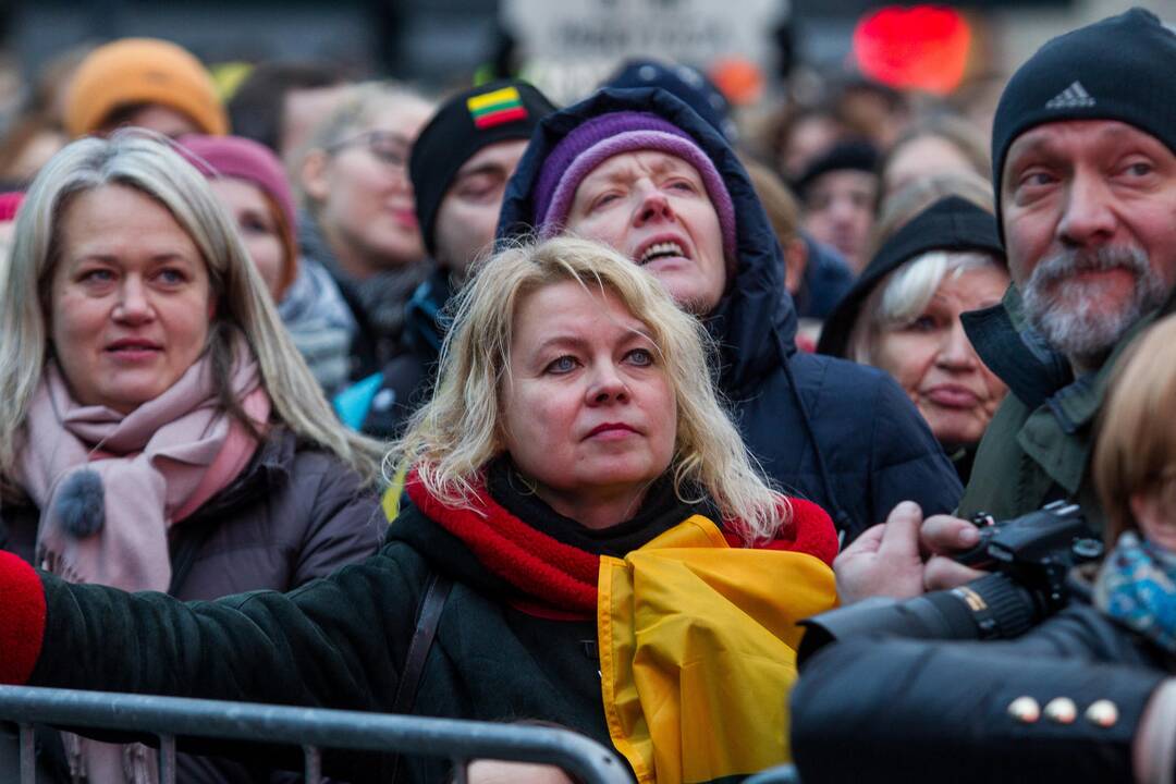 Protestas „Paskutinis skambutis“