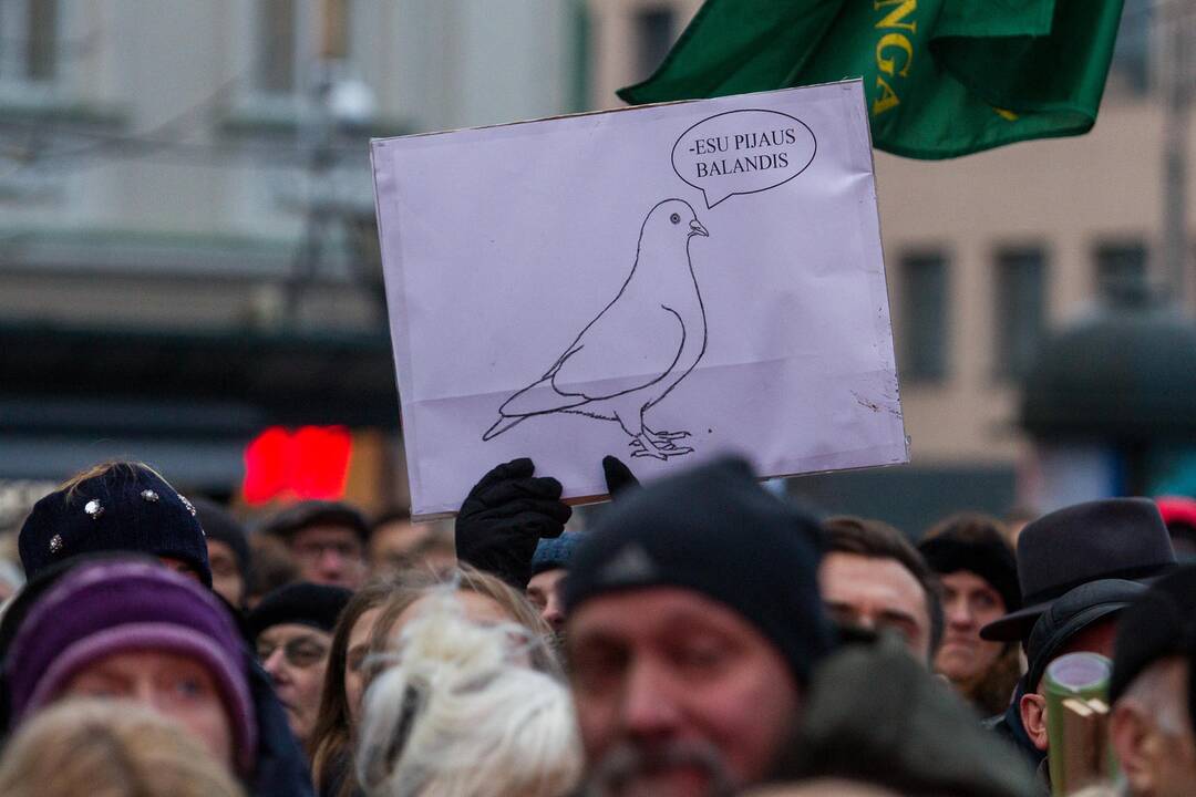 Protestas „Paskutinis skambutis“