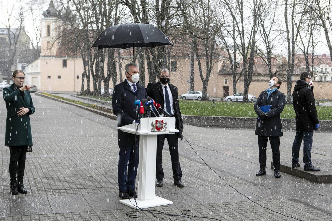 Prezidento G. Nausėdos spaudos konferencija