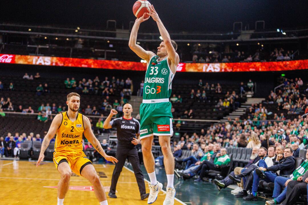LKL: „Žalgiris“ sutriuškino „Šiaulius“