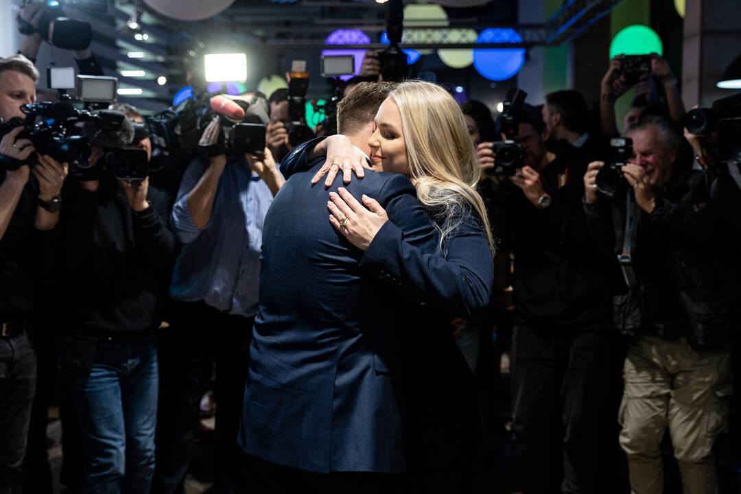 V. Benkunskas švenčia pergalę mero rinkimuose