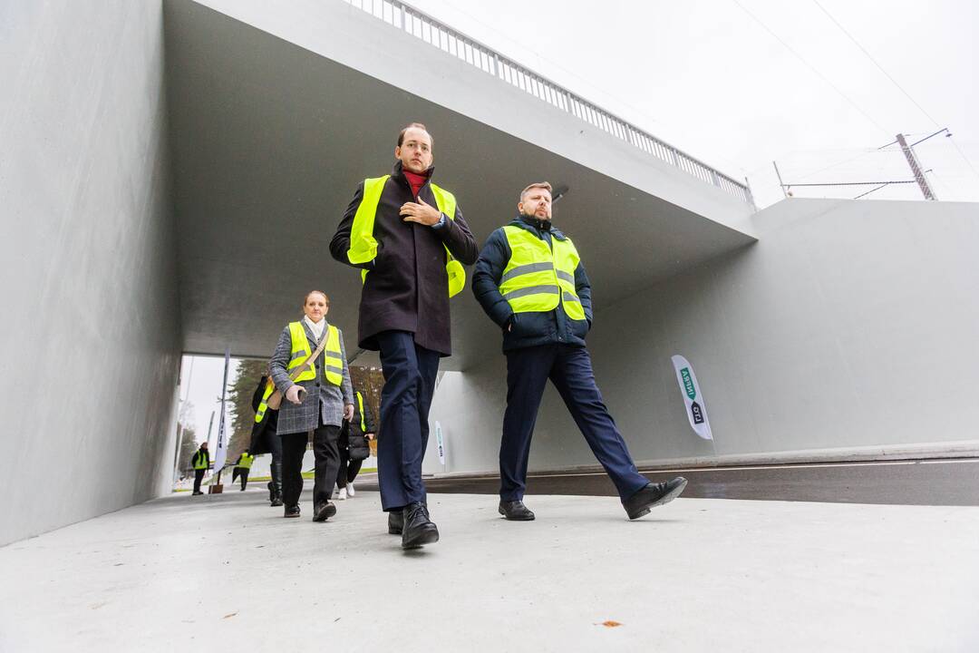 Tunelio kelių Lentvaris–Vievis sankirtoje atidarymas