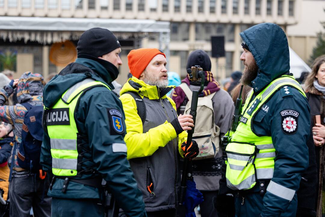 Prie Seimo – protestas dėl plynųjų miškų kirtimų