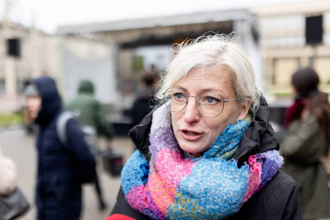 Prie Seimo – protestas dėl plynųjų miškų kirtimų