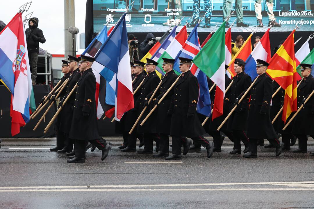 Iškilmingas karinis paradas Vilniuje
