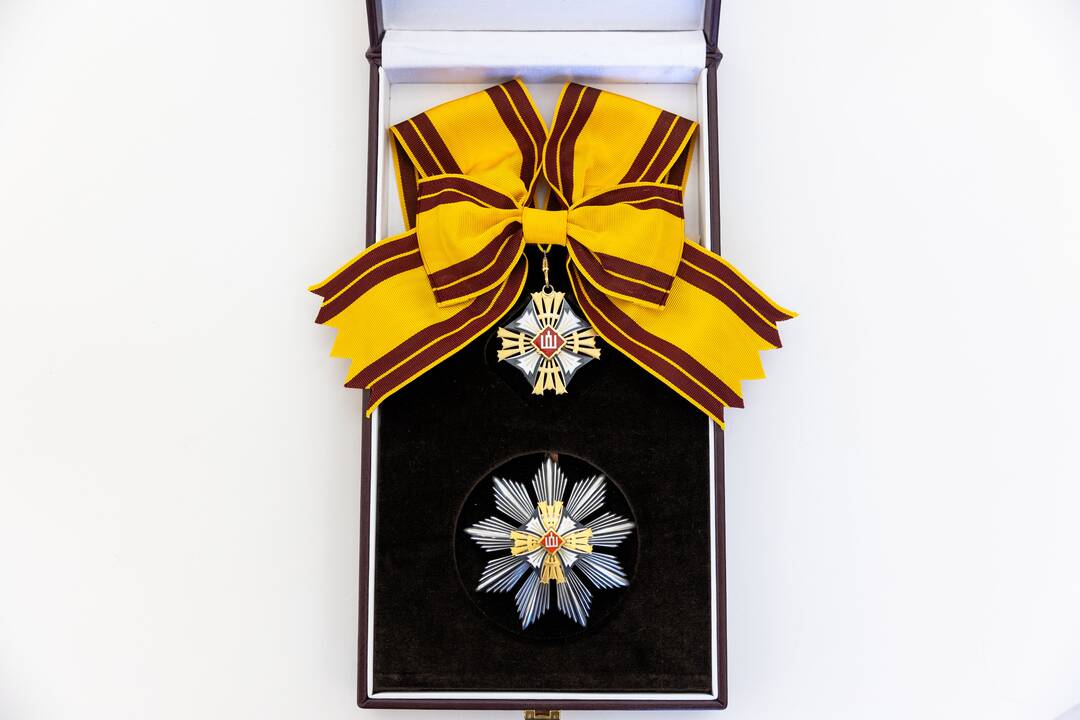 Valstybinio apdovanojimo įteikimo ceremonija EK pirmininkei