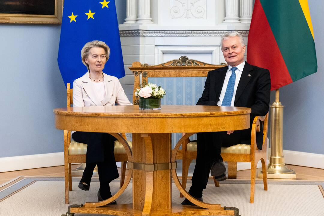 Valstybinio apdovanojimo įteikimo ceremonija EK pirmininkei