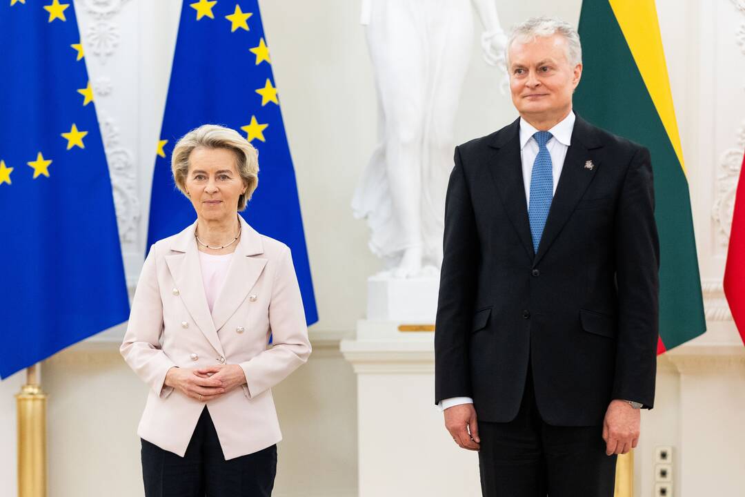 Valstybinio apdovanojimo įteikimo ceremonija EK pirmininkei