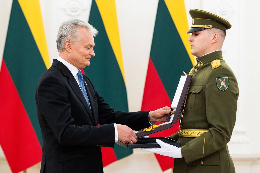 Valstybinio apdovanojimo įteikimo ceremonija EK pirmininkei