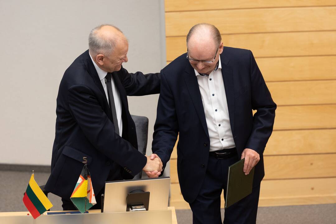 V. P. Andriukaičiui ir V. Matei įteiktos Aleksandro Stulginskio žvaigždės