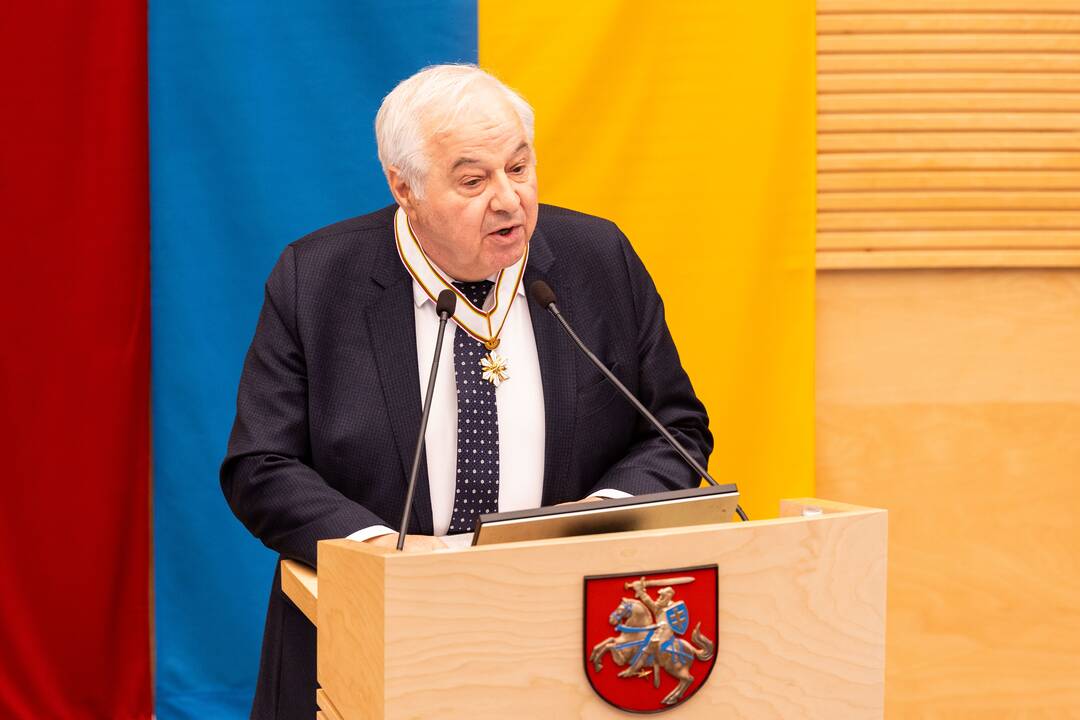 V. P. Andriukaičiui ir V. Matei įteiktos Aleksandro Stulginskio žvaigždės