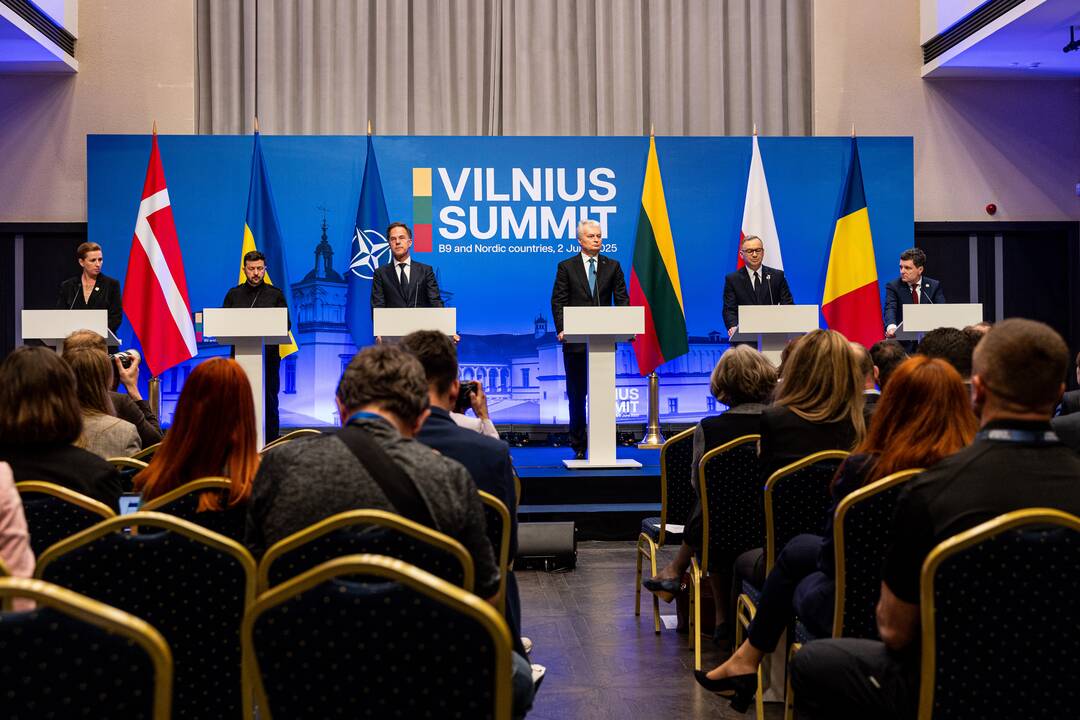 Vilniaus viršūnių susitikimo spaudos konferencija