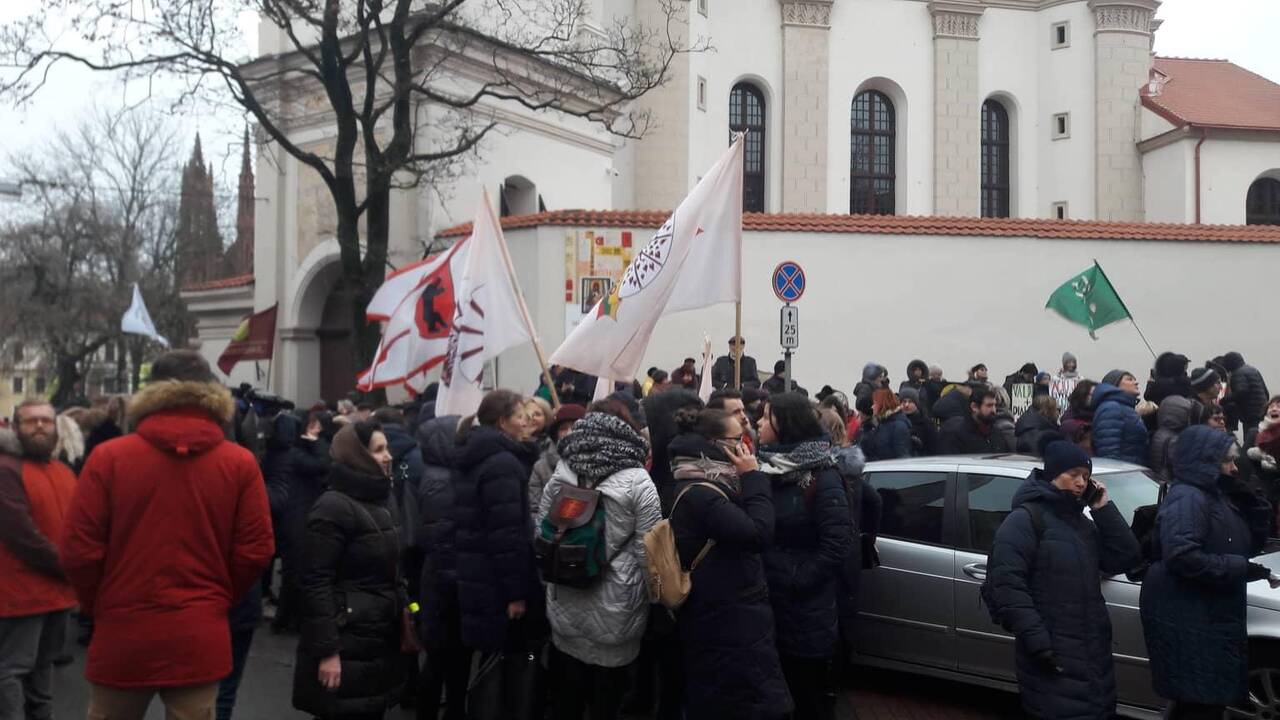 Protestas „Paskutinis skambutis“