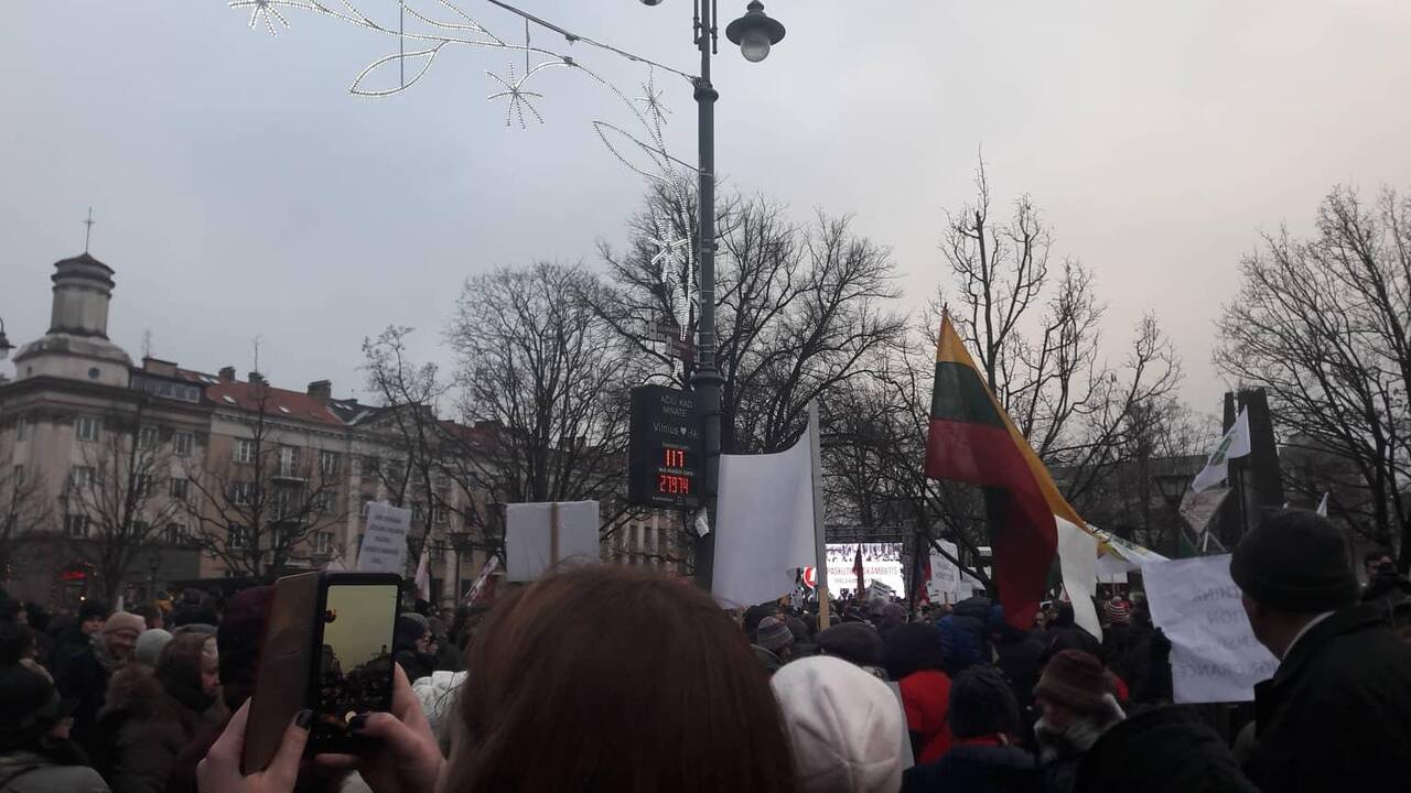Protestas „Paskutinis skambutis“