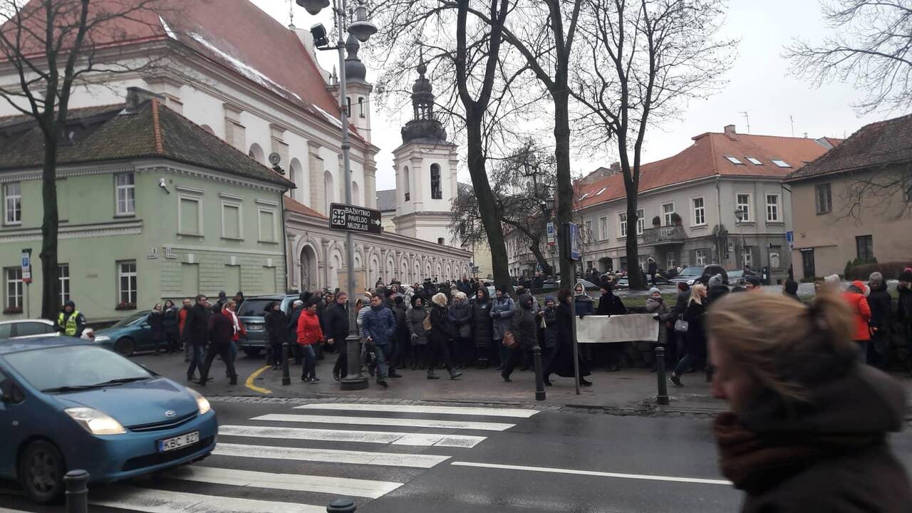 Protestas „Paskutinis skambutis“